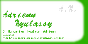 adrienn nyulassy business card